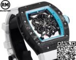 Richard Mille RM055 Blue Bezel Carbon Fiber Case Watch RM Factory - Image 5