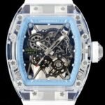 Richard Mille RM35-01 Blue Dial White Rubber Strap Watch RM Factory