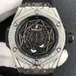 Hublot Big Bang Unico Titanium Case Diamond Set Watch WWF Factory