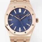 Audemars Piguet Royal Oak Replica Watch 15510OR.OO.1320OR.03 Rose Gold Blue Dial APS Factory