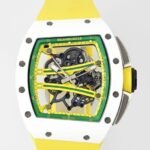 Richard Mille RM061 White Ceramics Yellow Strap Watches ZF Factory