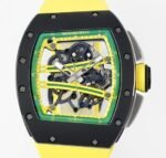 Richard Mille RM061 Black Ceramics Yellow Strap Watch ZF Factory