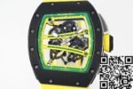 Richard Mille RM061 Black Ceramics Yellow Strap Watch ZF Factory - Image 2