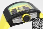 Richard Mille RM061 Black Ceramics Yellow Strap Watch ZF Factory - Image 3