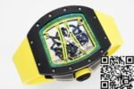 Richard Mille RM061 Black Ceramics Yellow Strap Watch ZF Factory - Image 4