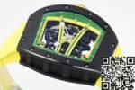 Richard Mille RM061 Black Ceramics Yellow Strap Watch ZF Factory - Image 5