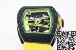 Richard Mille RM061 Black Ceramics Yellow Strap Watch ZF Factory - Image 7