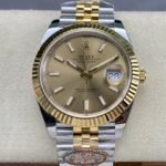 Rolex Datejust Champagne Bezel M126333-0010 Size 41mm Watch Clean Factory