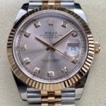 Two Tone Rolex Datejust 41MM M126331-0008 Pink Watch Clean Factory