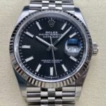 Black Rolex Datejust M126234-0015 Size 36mm Watch Clean Factory