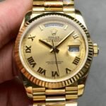 Rolex Day Date Fake M118238 Champagne Gold Dial 36mm Watch Q Factory