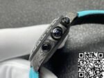 DIW Custom Rolex Daytona Carbon Fiber Case Light Blue Watch - Image 5