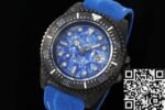 DIW Custom Rolex Sea-Dweller Carbon Fiber Case Blue Bial Watch - Image 2