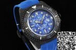 DIW Custom Rolex Sea-Dweller Carbon Fiber Case Blue Bial Watch - Image 3