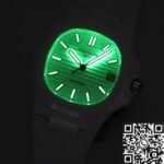 AET Custom Patek Philippe Nautilus White Dial Ceramic Watch - Image 9