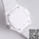 AET Custom Patek Philippe Nautilus Leather Strap​ Green Dial White Ceramic Watch - Image 8