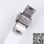 AET Custom Patek Philippe Nautilus Leather Strap​ Green Dial White Ceramic Watch - Image 9