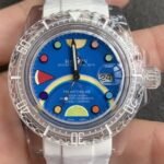 CN Custom Acrylic Clear Rolex Submariner Color Scale Size 40mm Watch
