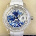 CN Custom Acrylic Clear Rolex Submariner Kanagawa Surf Disk Size 41mm Watch