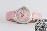 Ballon Bleu De Cartier Pink Belt Size 33MM Quartz Watch AF Factory - Image 4