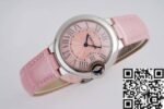 Ballon Bleu De Cartier Pink Belt Size 33MM Quartz Watch AF Factory - Image 5