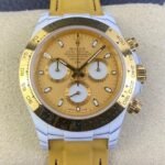 DIW Custom Rolex 24H Daytona White Quartz Fiber Shell Watch