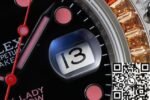 Customized Rolex Watch Submariner Date Rainbow Circle Diamond Dial - Image 6