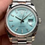 Rolex Day Date M128236-0009 Ice Blue Dial 36mm Watch Q Factory