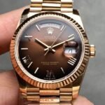 Rolex Day Date M128235-0075 Smoked Brown Size 36mm Watch Q Factory